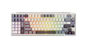 კლავიატურა Royal Kludge RKL98 RGB Mechanical Keyboard, Cream Switch, Hot Swappable, Wireless, Type-C, Bluetooth, 2.4GHz, Sandalwood Brown