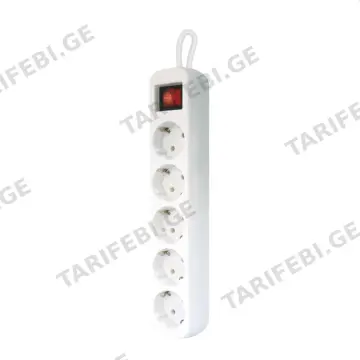 DEFENDER POWER STRIP S530 3M 5 OUT WH 99242