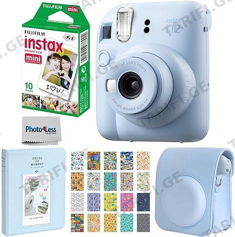 ფოტოაპარატი Instax Mini 12 pastel blue Bundle Box
