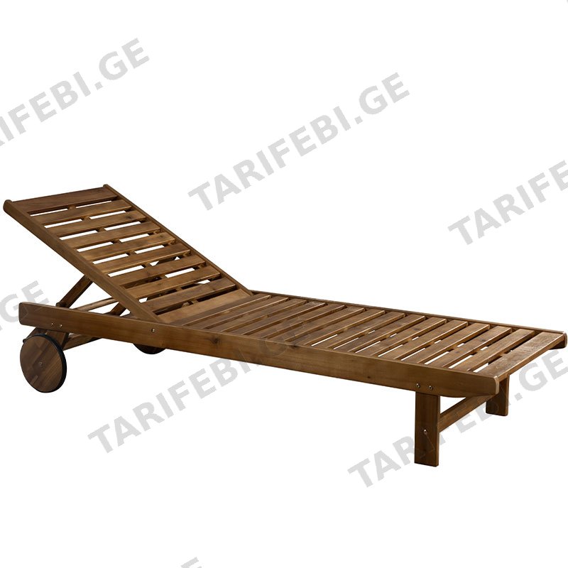 აკაციის ხის შეზლონგი SL002 (193*60*30)