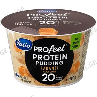 პროტეინის პუდინგი/Valio/ "Profeel" კარამელით/ შაქრის დანამატის გარეშე, ულაქტოზო 6*180 გრ