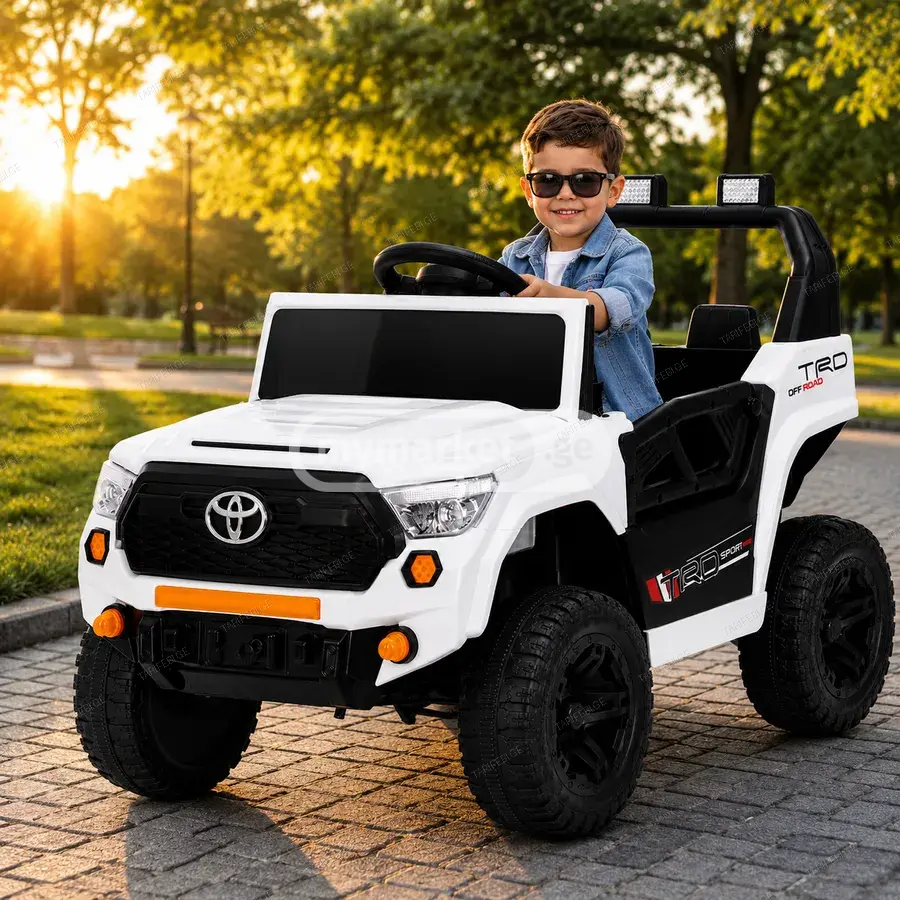 საბავშვო ელექტრო მანქანა TOYOTA GM-501-W (2 ძრავა, 12V)
