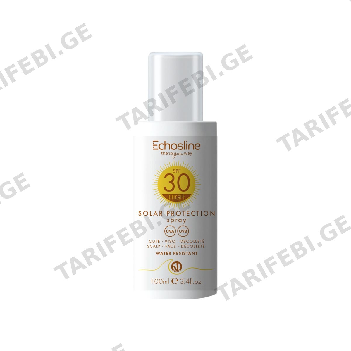 მზისგან დამცავი ფლუიდი SPF30 100 მლ SOLAR 0374 ეკოსლაინი - Echosline