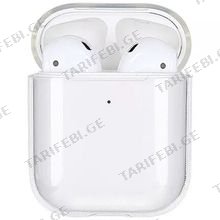 TVC 100300394A AIRPODS 2ND GEN. TRANSPARENT ყურსასმენის ქეისი