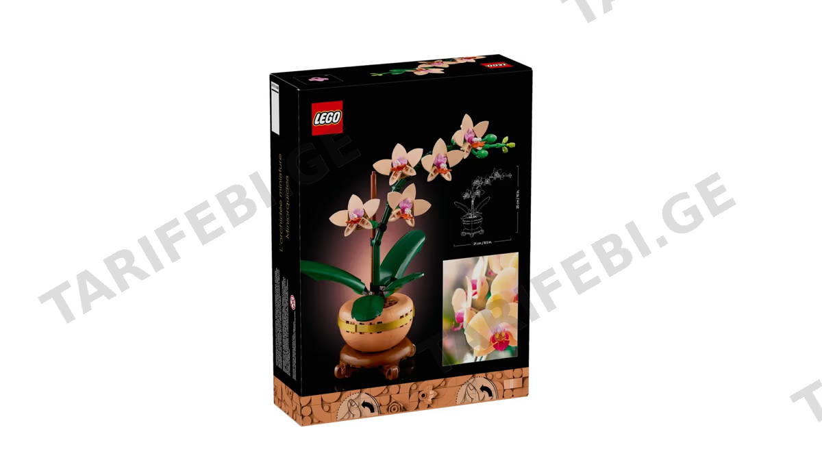 ასაწყობი კონსტრუქცია Lego 10343 The Botanical Collection, Mini Orchid