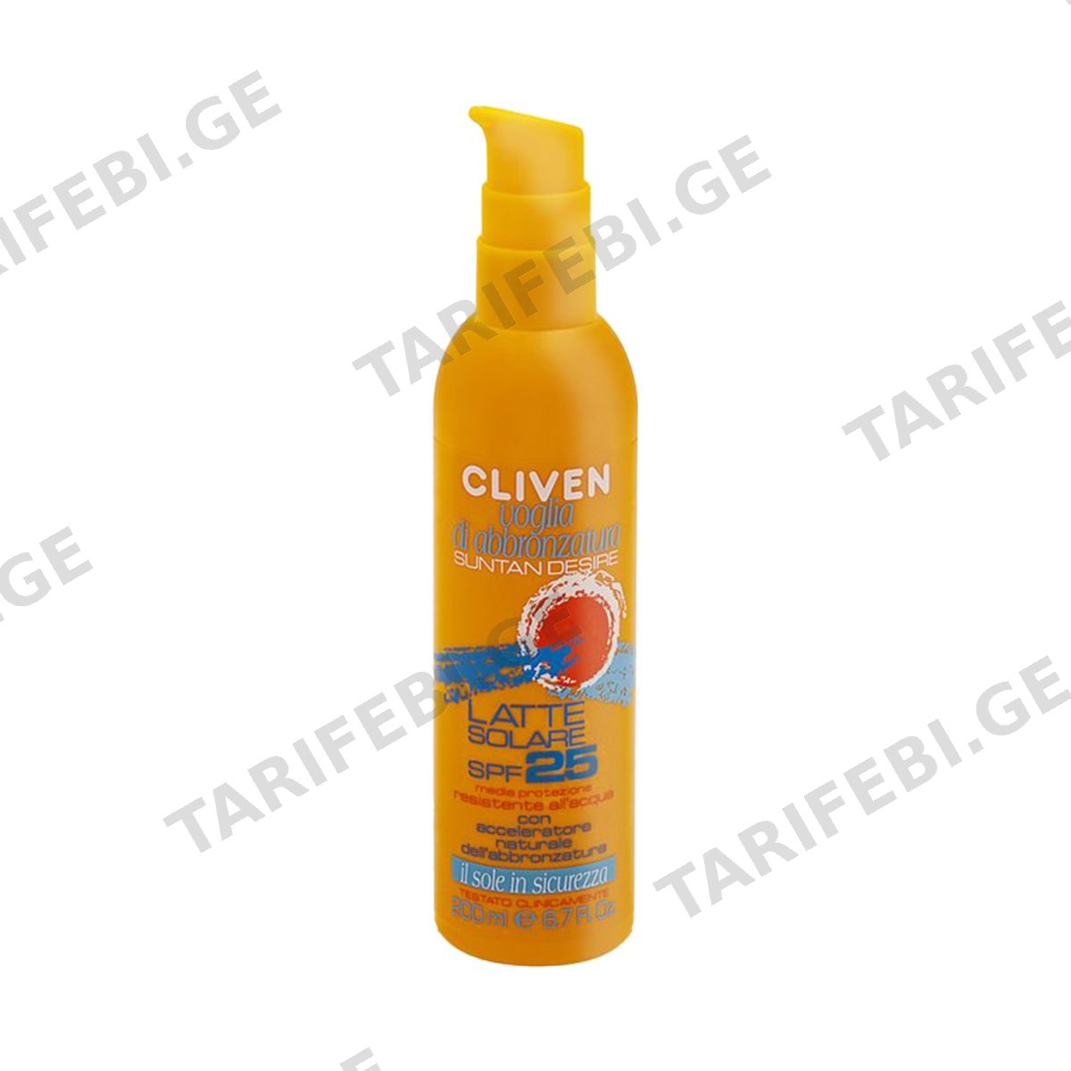 რძე Sun SPF25 200 მლ 1759 კლივენი - Cliven