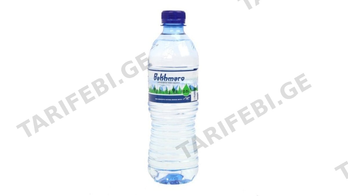 ბახმარო წყალი პეტი 0.5 ლ