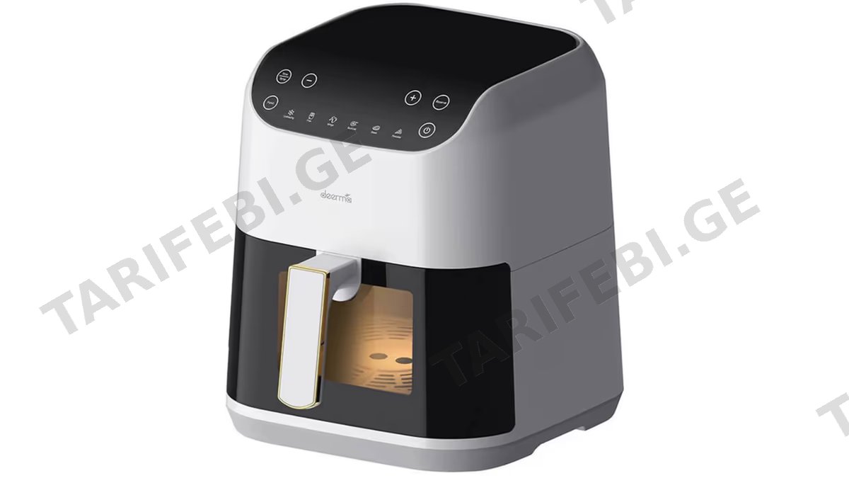 აეროგრილი Xiaomi Deerma DEM-KZ130W, 1300W, 5.5L, Air Fryer, White/Black