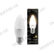 ლედ ნათურა Candle E27 6.5W 2700K gauss - 103102107