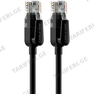 CABLETIME CAT6 UTP Patch Cable RJ45 1.5M Black (CT-CAT6U-PB1.5)