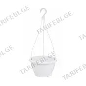 პლასტმასის ქოთანი საკიდით თეთრი RK04 4.5lt.