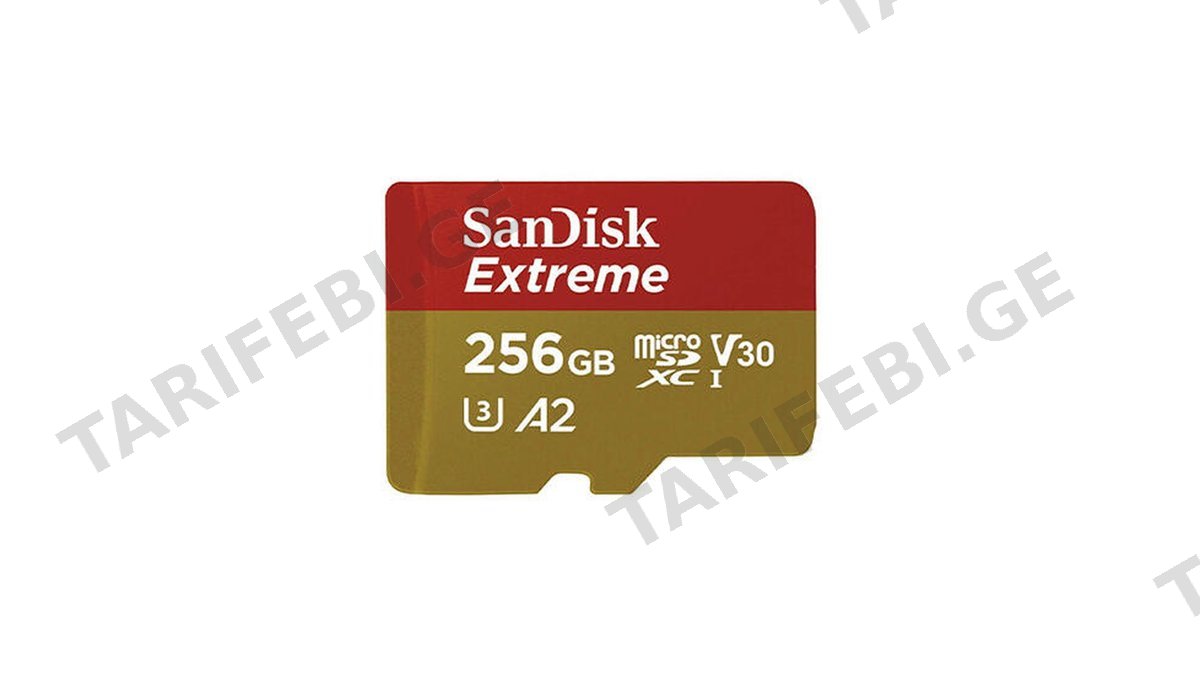 SanDisk 256GB Extreme MicroSDXC UHS-I Card Up to 190MB/s/C V30/4K/A2 SDSQXAV-256G-GN6MN
