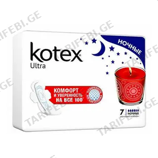 კოტექსი - ულტრა ღამის /6წვ/ #7 108 Kotex ultra night #7