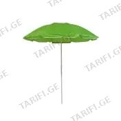 ზღვის ქოლგა 2m - მწვანე with plastic tilt and flap