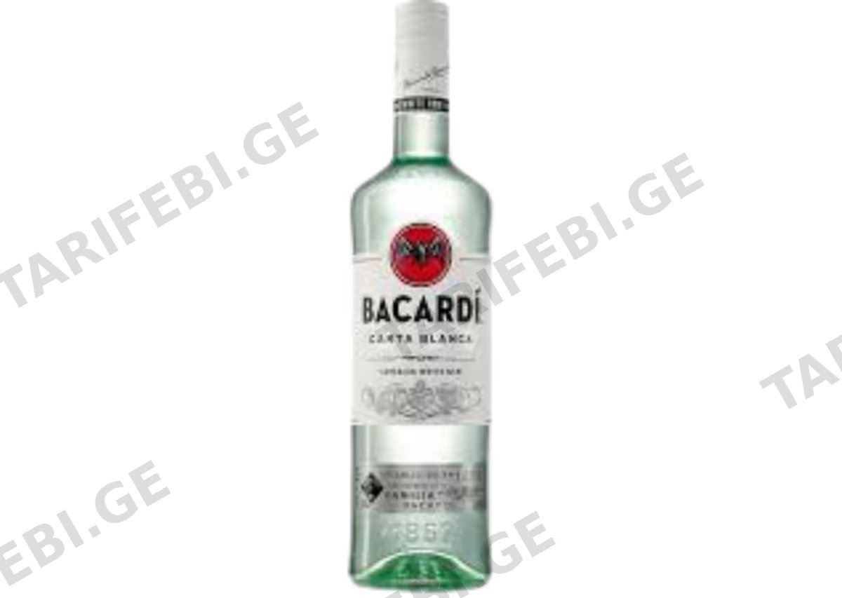 რომი Bacardi Carta Blanca - 1L