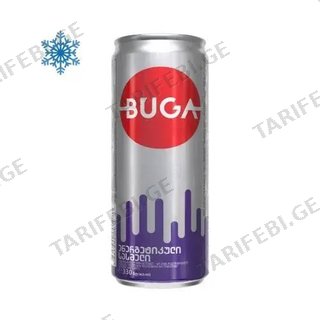 ბუღა 0.33 ლ. თუნუქი