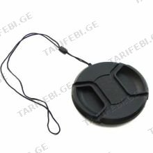 K&F Concept Center Pinch Lens Cap 52mm Cover Dust Protector for 52mm lens ლინზის დამცავი