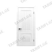 შეღებილი მდფ კარი oba 2 line (White, 800x2150, LR) კომპლექტი