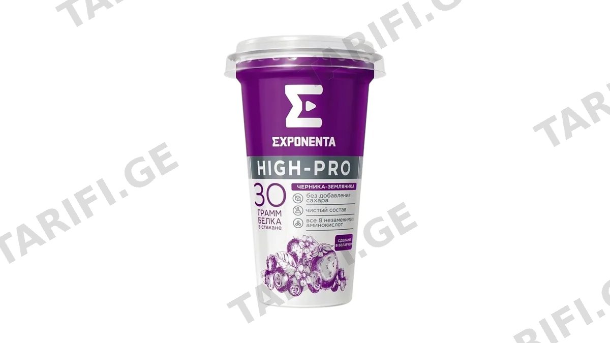 პროტეინ სასმელი "EXPONENTA" High Pro მოცვი-ხენდრო 250გ