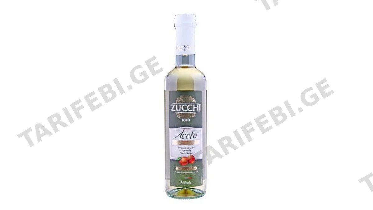 ძმარი /Zucchi/ ვაშლის 200550 /6*0,5 ლ