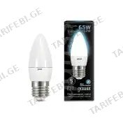 ლედ ნათურა Candle E27 6.5W 4100K gauss - 103102207