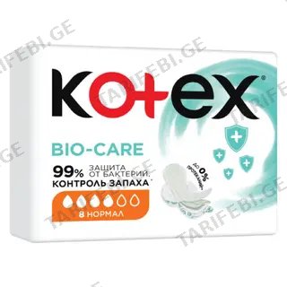 Kotex - ბიო ქეარ ნორმალი - 10 ც