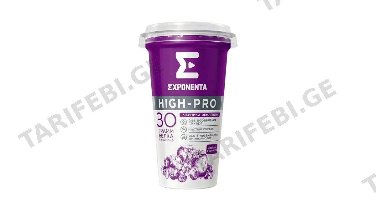 პროტეინ სასმელი "EXPONENTA" High Pro მოცვი-ხენდრო 250გ