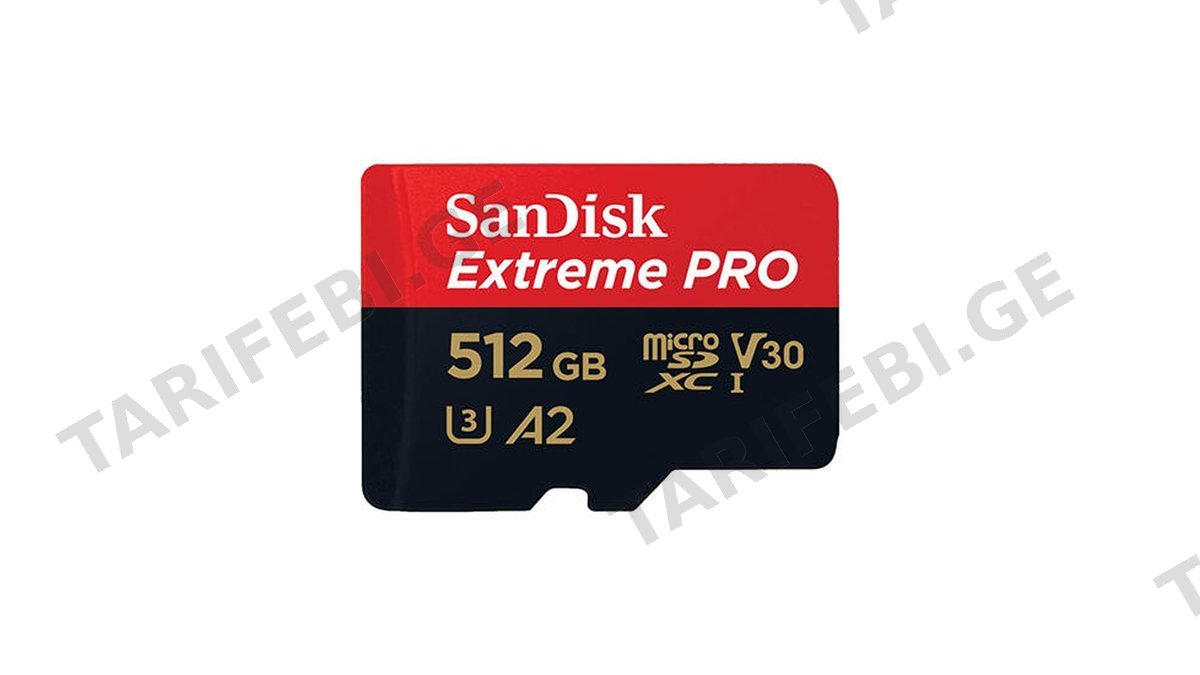 SanDisk 512GB Extreme PRO microSDXC UHS-I V30 A2 200MB/s SDSQXCD-512G-GN6MA