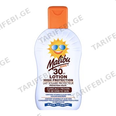მალიბუ-მზისგან დამცავი ბაშვის SPF30 200მლ