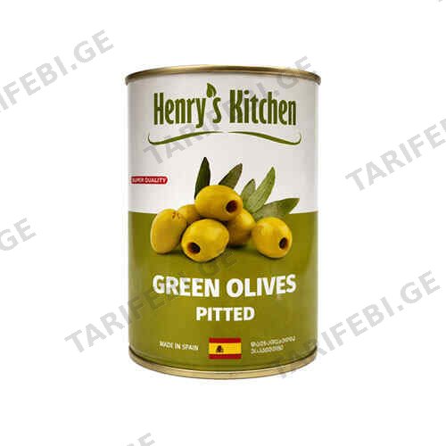 ზეთისხილი მწვანე უკურკო /Henrys Kitchen/ 314 გ