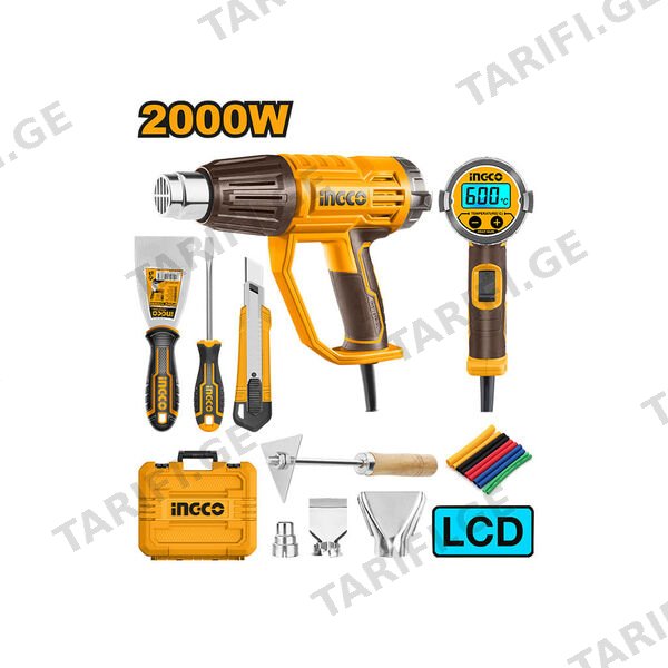 ტექნიკური ფენი LCD 2000W Li-Ion Proline INGCO (HG2000581)