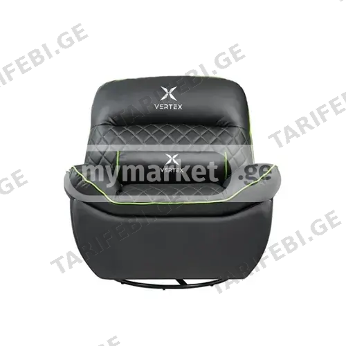 კომპიუტერის სკამი - Vertex Throne Black-Green PVC
