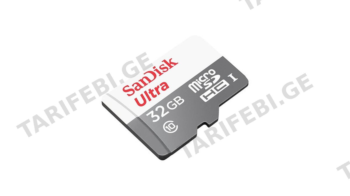 SanDisk 32GB Ultra MicroSD/HC UHS-I Card 100MB/S Class 10 SDSQUNR-032G-GN3MN