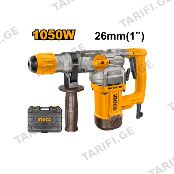 ელექტრო პნევმატური ბურღი (პერფორატორი) 1050W (RH10506) INGCO