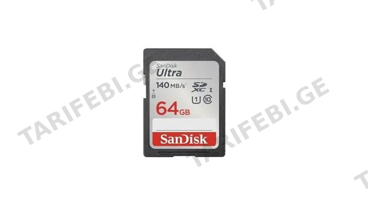 SanDisk 64GB Ultra SD/HC UHS-I Card 140MB/S Class 10 SDSDUNB-064G-GN6IN