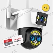 Yoosee ICAM 4G გარე გამოყენების IP Dual-lens კამერა
