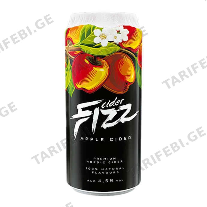 საიდერი/FIZZ ვაშლი 4.5%/0.5ლ