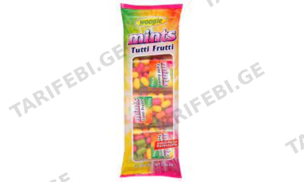 woogie Mints tutti frutti ტკბილი დრაჟეები 16 გრ