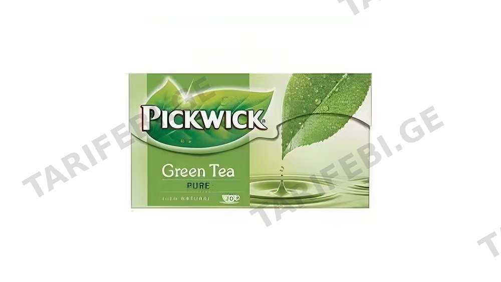 Pickwick მწვანე ჩაი ერთჯ. 20ც