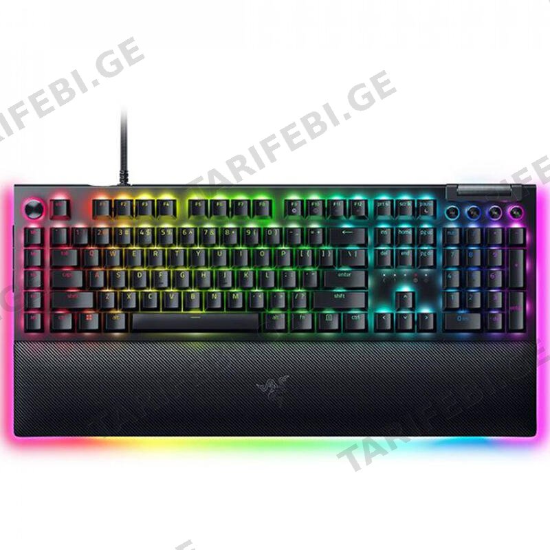 Razer Keyboard BlackWidow V4 Pro RGB 104key Green Switch USB EN, black / RZ03-04680100-R3M1