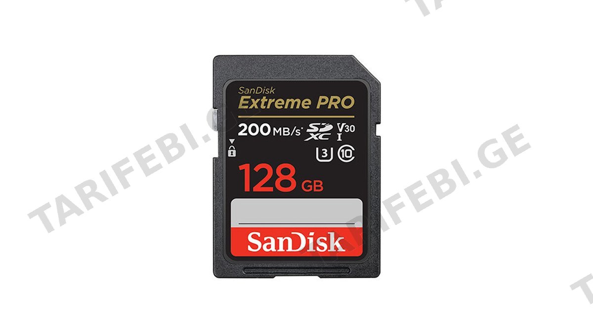 SanDisk 128GB Extreme PRO SD/XC UHS-I Card 200MB/S V30/4K Class 10 SDSDXXD-128G-GN4IN