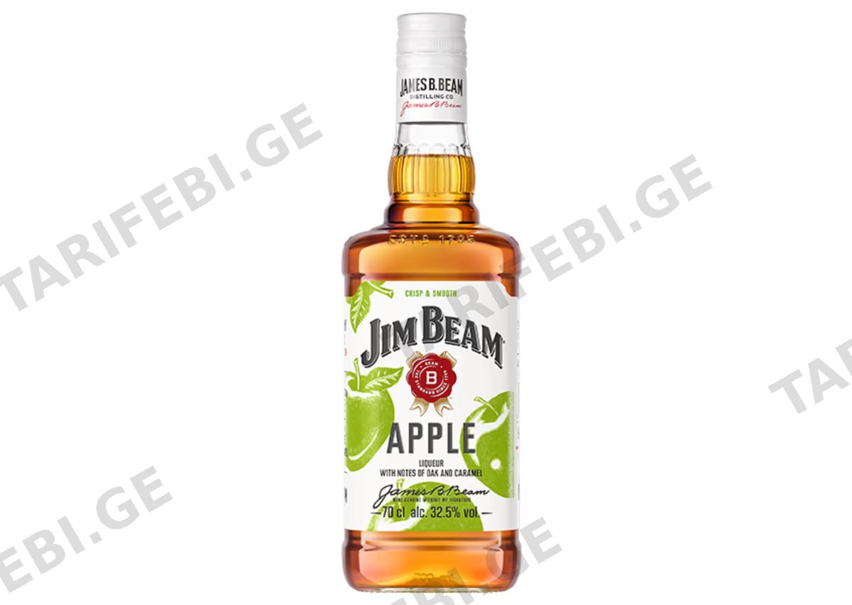 ბურბონი Jim Beam. ვაშლის - 0.7L