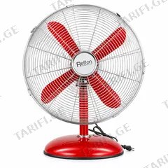 მაგიდის ვენტილატორი Reffon FT-40M-RD 50W წითელი ქრომი