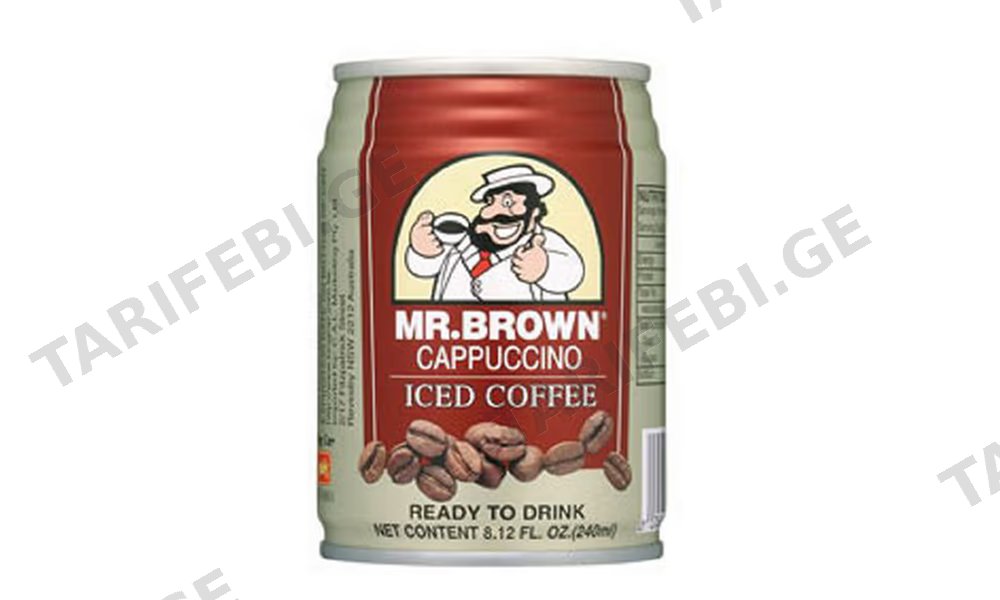ცივი ყავა კაპუჩინო Mr Brown 240 მლ*24ც/ყ