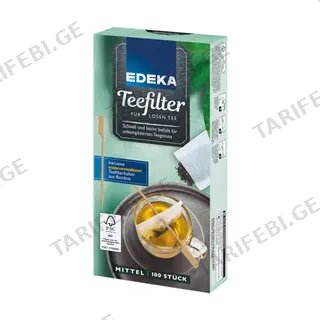 ჩაის ფილტრი პატარა / EDEKA / 100 ც