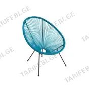 რატანის სკამი ცისფერი SC-093KD BLUE
