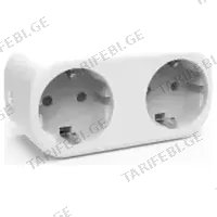 ჭკვიანი როზეტი MOES WP-CG-EU2-16M-EN 2 ჩამრთველით WI-FI 16A