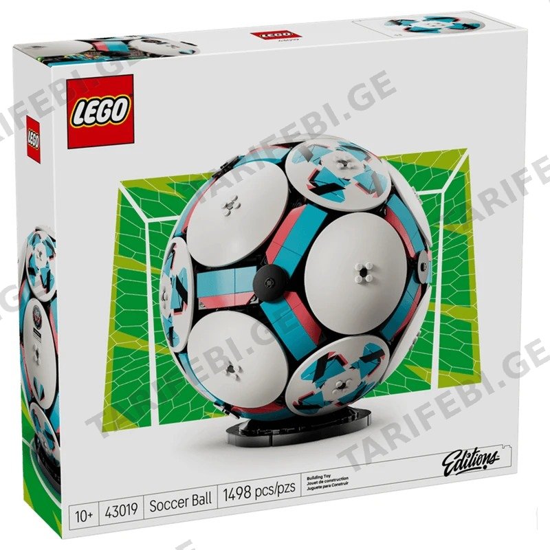 ასაწყობი კონსტრუქცია ფეხბურთის ბურთი LEGO 43019 EDITIONS 1498 ნაწილი