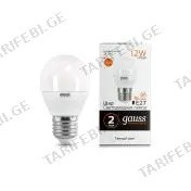 ნათურა Ball 12W 880lm 3000K Е27 LED 1/10/100 Gauss