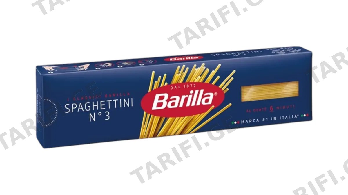 "BARILLA"- სპაგეტი Spaghettini №3 450გრ